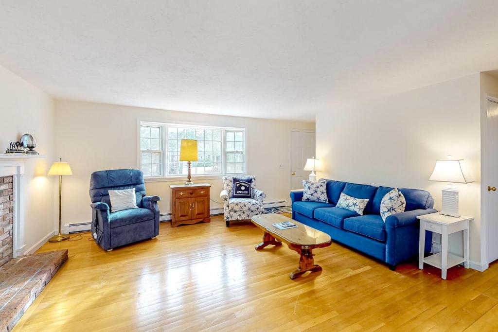 Posezení v ubytování Corner Cottage