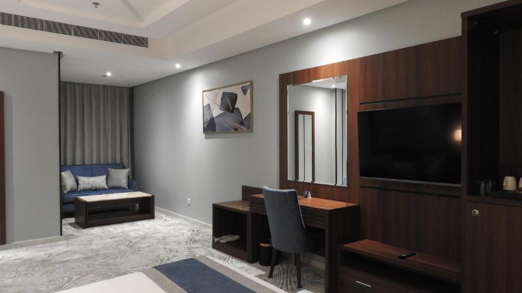 Postel nebo postele na pokoji v ubytování فندق ليفيل ناين Level Nine Hotel