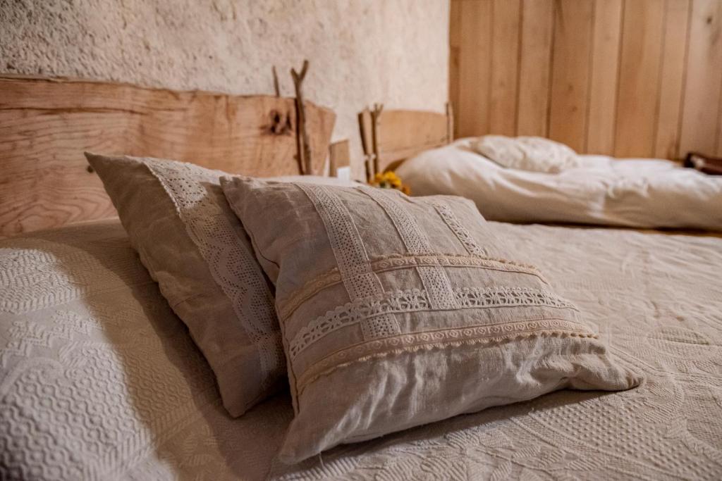 Postel nebo postele na pokoji v ubytování Agribenessere Agli Abatti