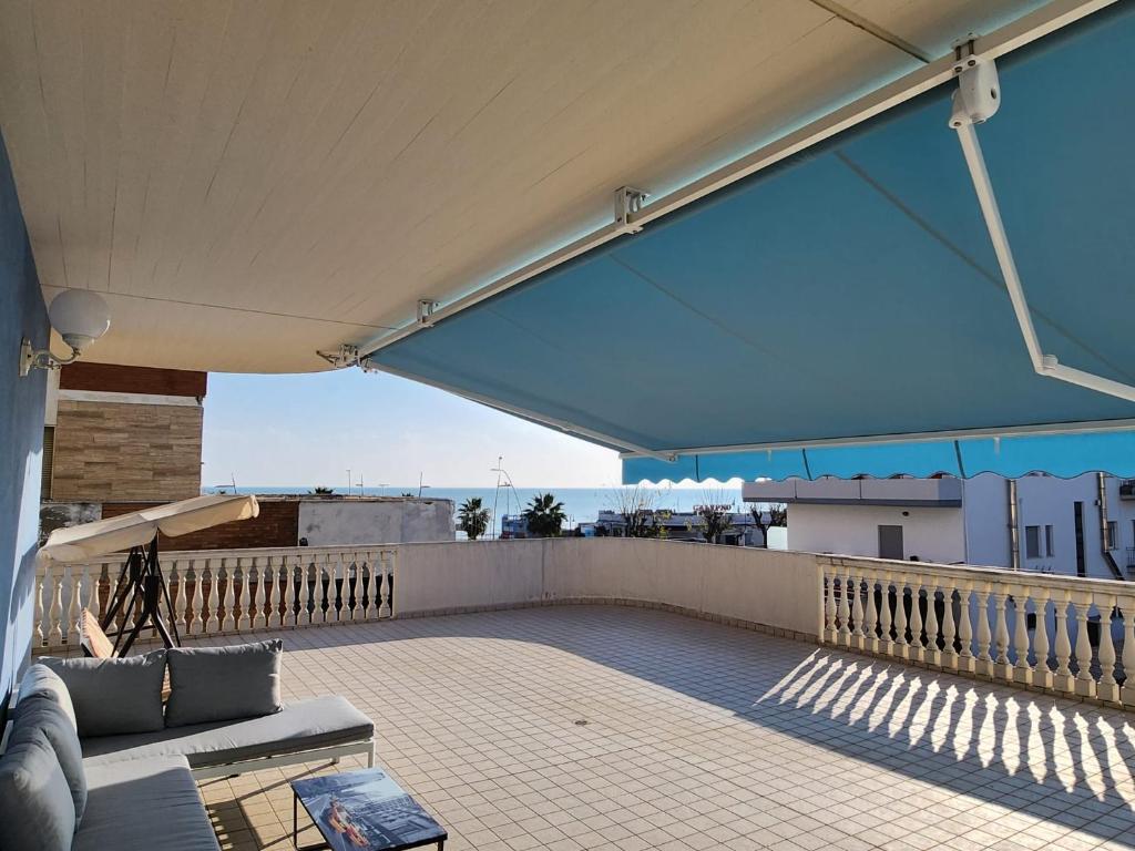 a view from the balcony of a building at Sophie's Oasis in Alba Adriatica