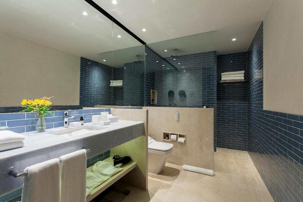 Koupelna v ubytování Hotel Fasano Salvador