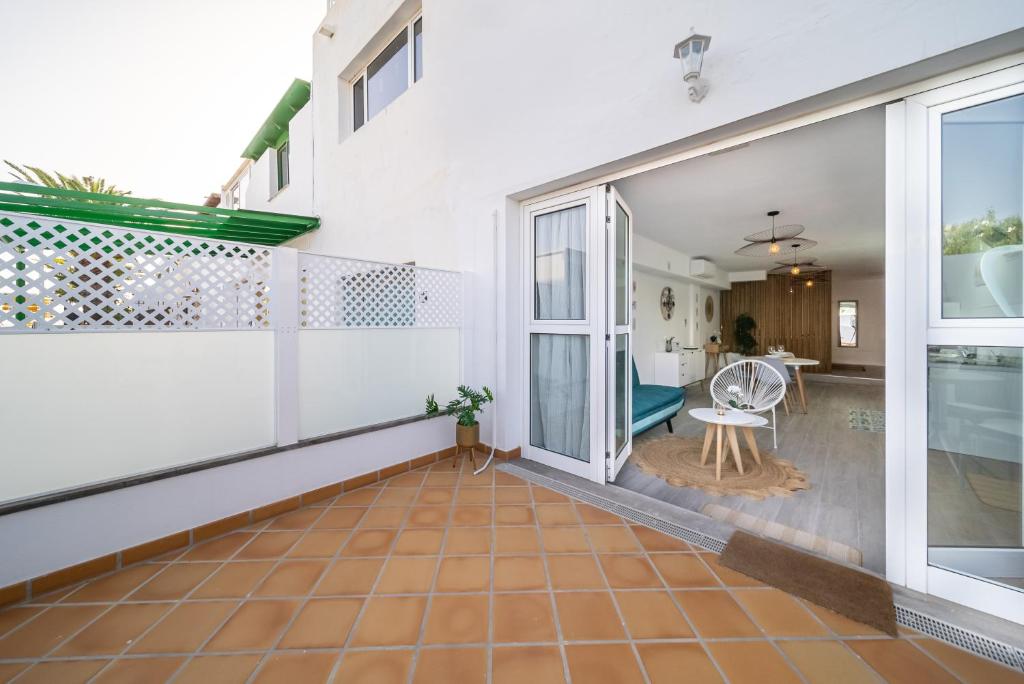 Balkón nebo terasa v ubytování Apartamento Alisios Beach Puerto del Carmen
