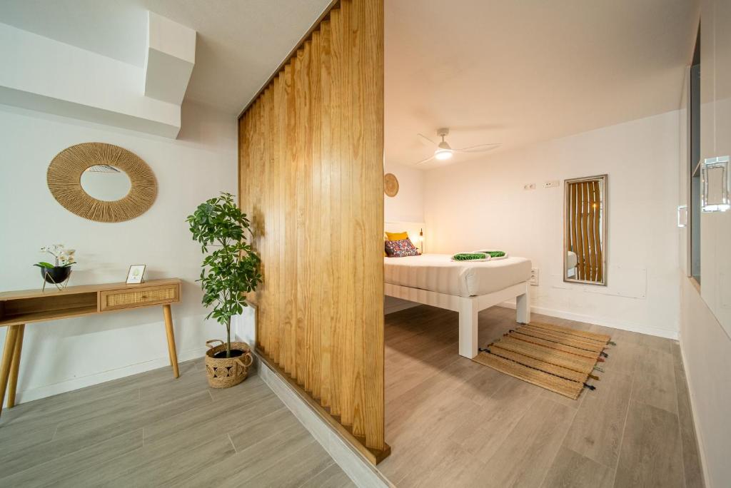 Postel nebo postele na pokoji v ubytování Apartamento Alisios Beach Puerto del Carmen