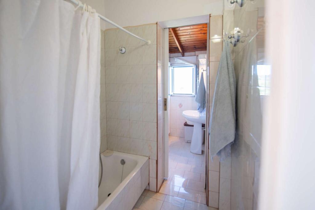 Koupelna v ubytování Messini Agrilia Residence