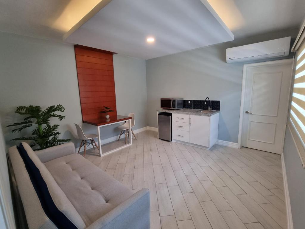 Kuchyň nebo kuchyňský kout v ubytování Casa Escamela Suites privadas