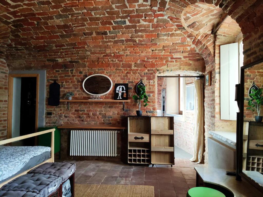 A bed or beds in a room at Corte dell'Uva