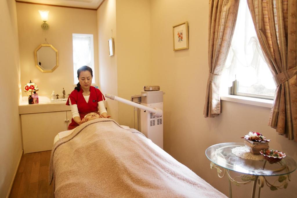 Lázně a/nebo wellness v ubytování Takimotokan Yuki No Sato