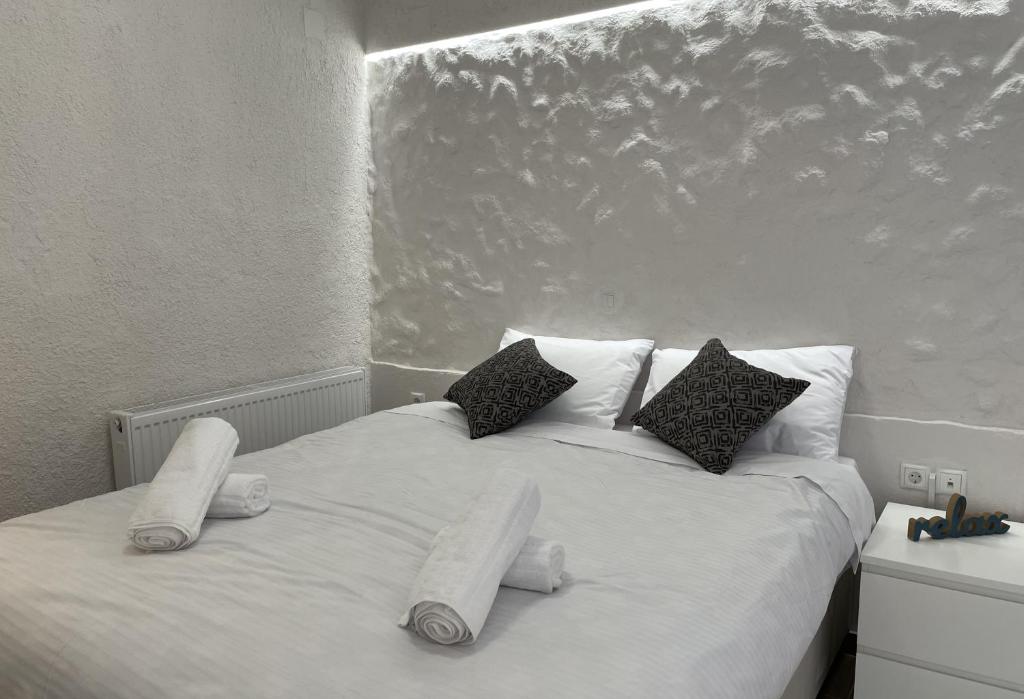Posteľ alebo postele v izbe v ubytovaní New Studio in Arachova