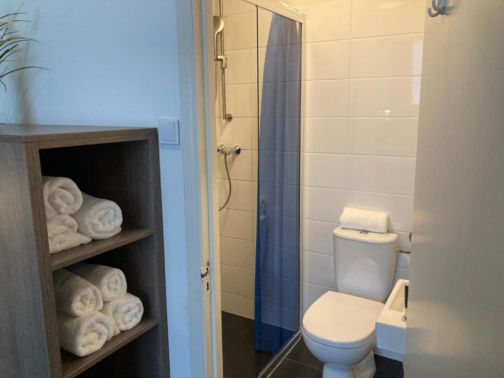 Koupelna v ubytování Hotel Poseidon