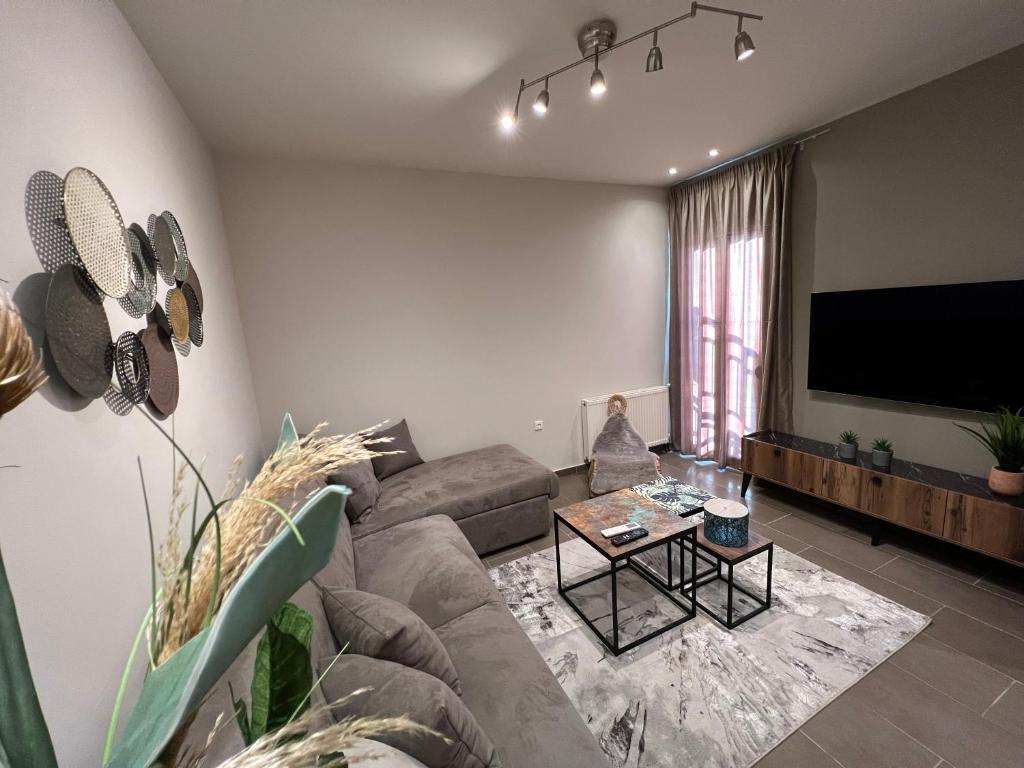Televízia a/alebo spoločenská miestnosť v ubytovaní Supreme City Heart Suites