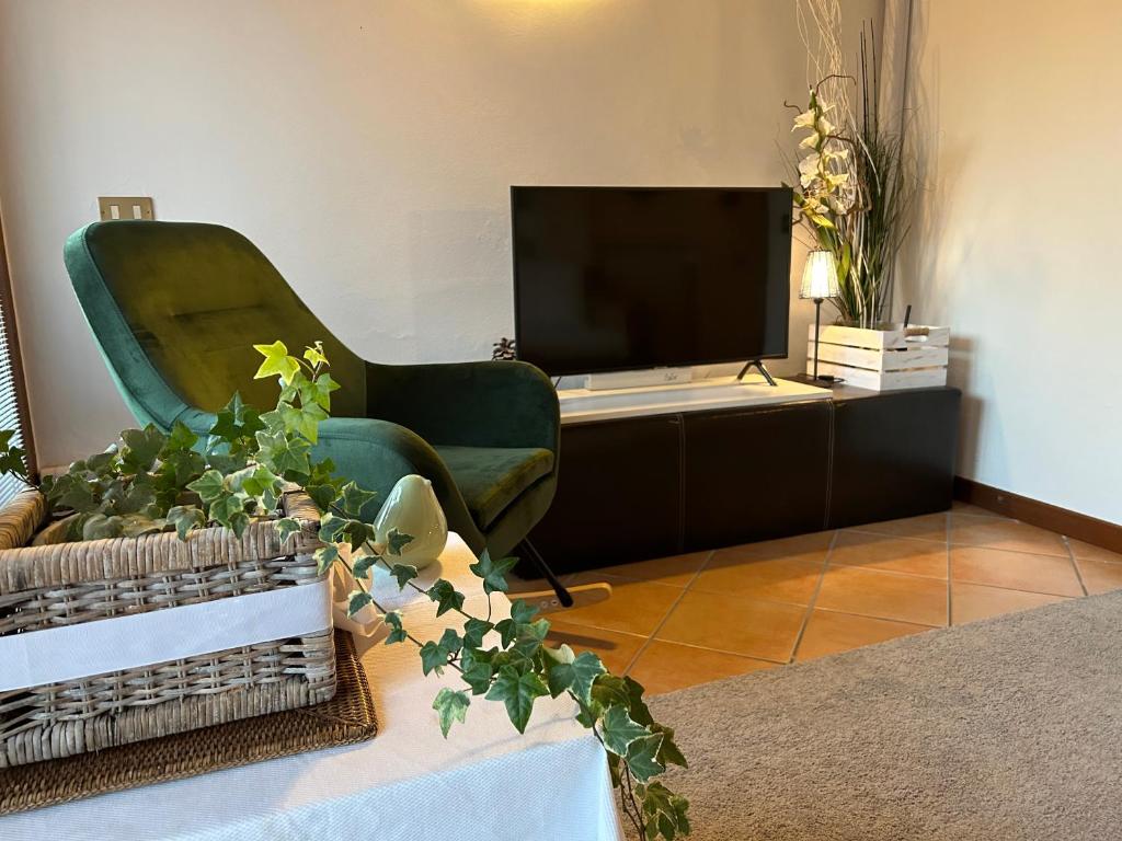 Televízia a/alebo spoločenská miestnosť v ubytovaní Gabriel’s Home