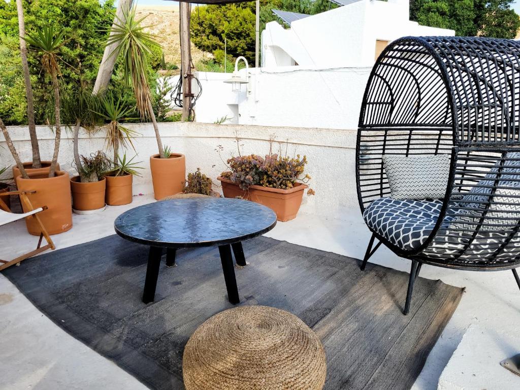 Patio alebo iná vonkajšia časť ubytovania Casa Nomad