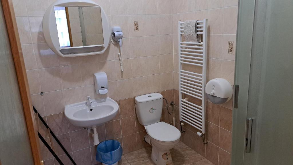 Koupelna v ubytování Pension PAVIR