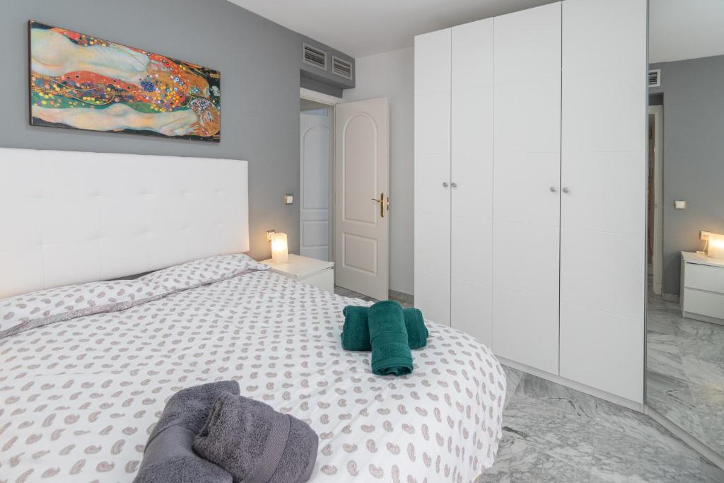 Postel nebo postele na pokoji v ubytování Apartamento Cadiz Be Kind