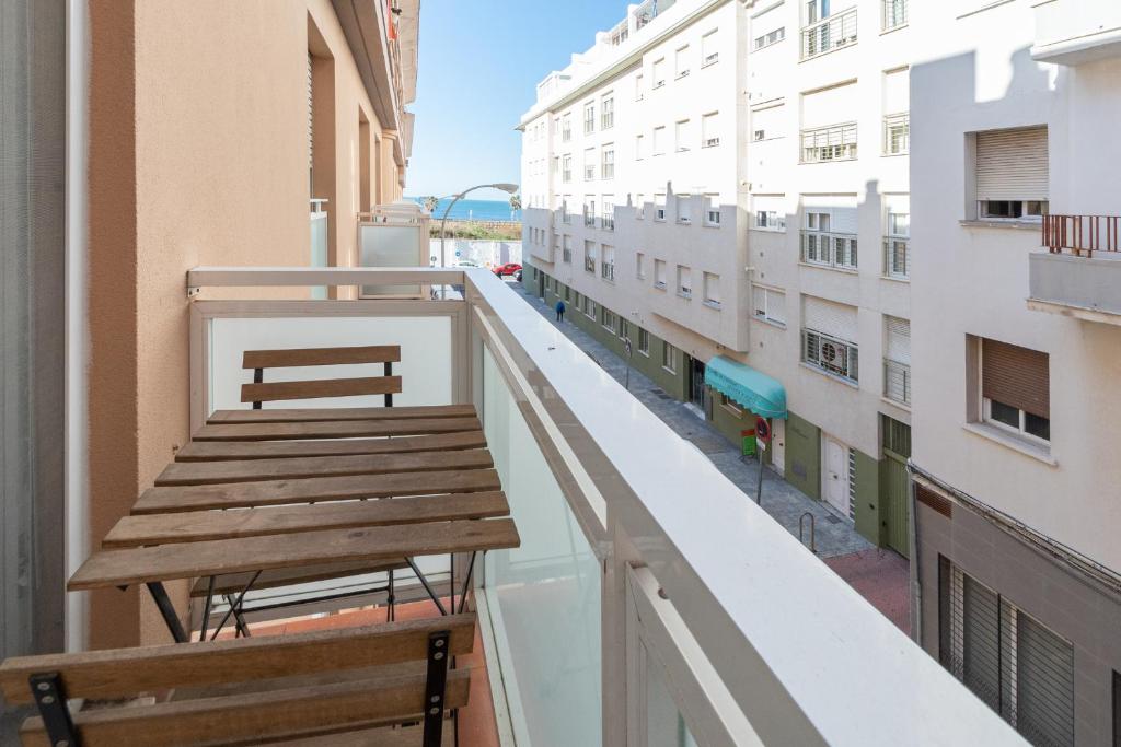 Balkón nebo terasa v ubytování Apartamento Cadiz Be Kind