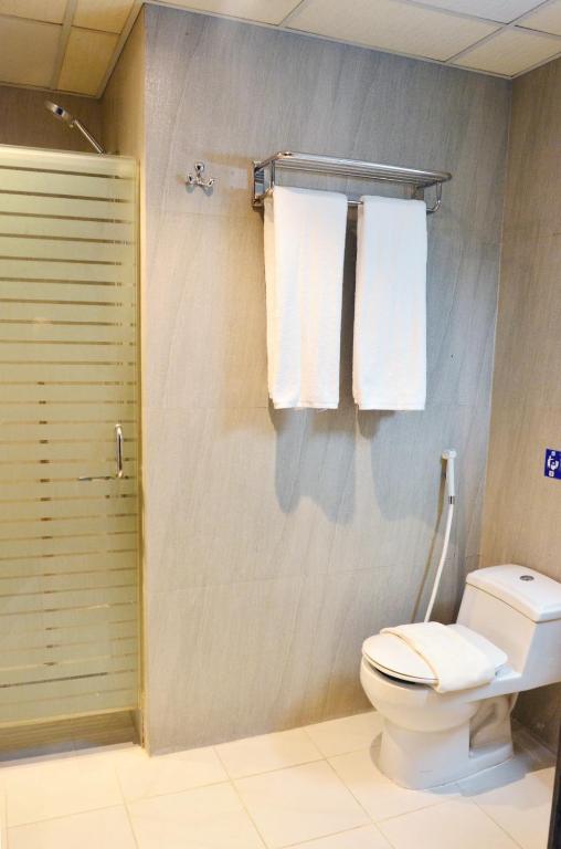 Koupelna v ubytování Saraya Al Deafah Hotel