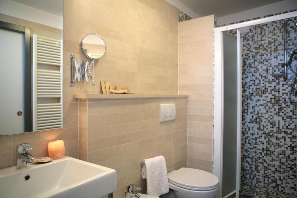 Koupelna v ubytování Hotel Palos