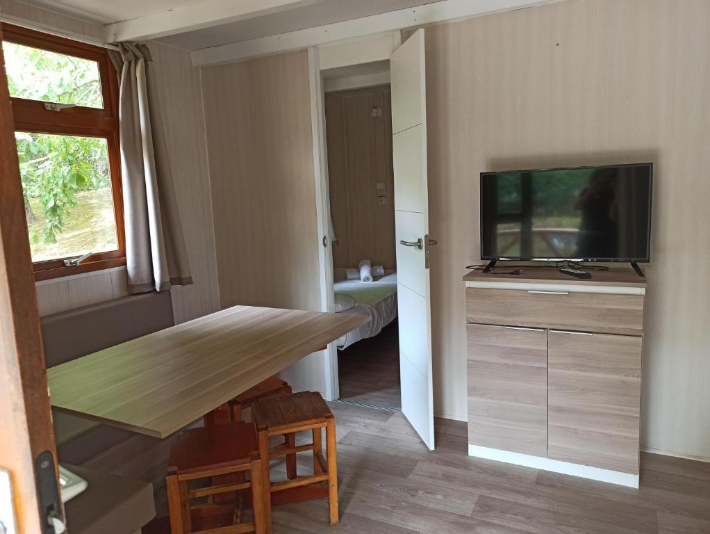TV a/nebo společenská místnost v ubytování CAMPING ETXARRI