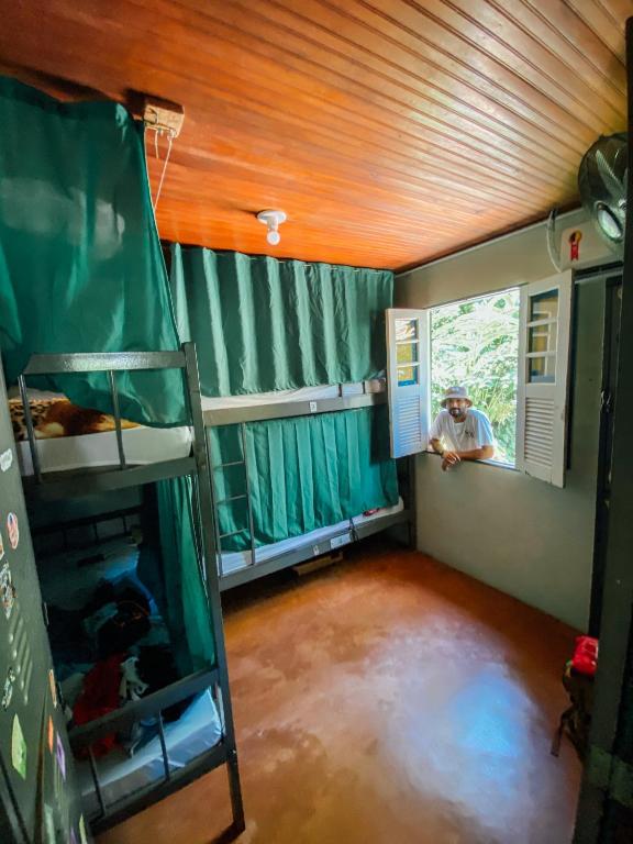 Kuchyň nebo kuchyňský kout v ubytování Balaio Hostel Ilha Grande
