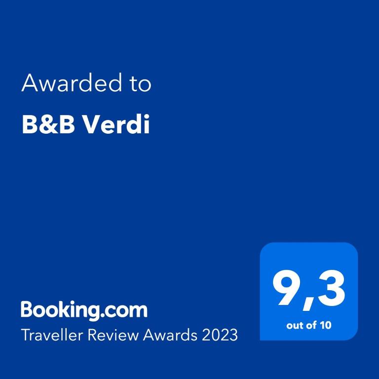 Certyfikat, podpis lub inny dokument wystawiony w obiekcie B&B Verdi