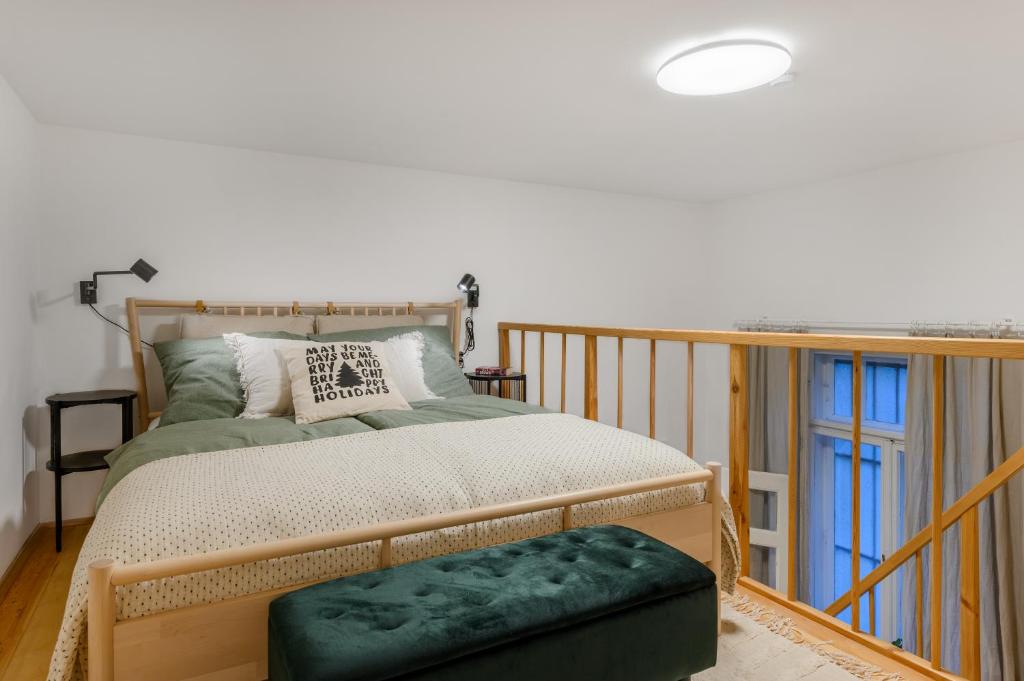 Posteľ alebo postele v izbe v ubytovaní R31 Ráday Apartment
