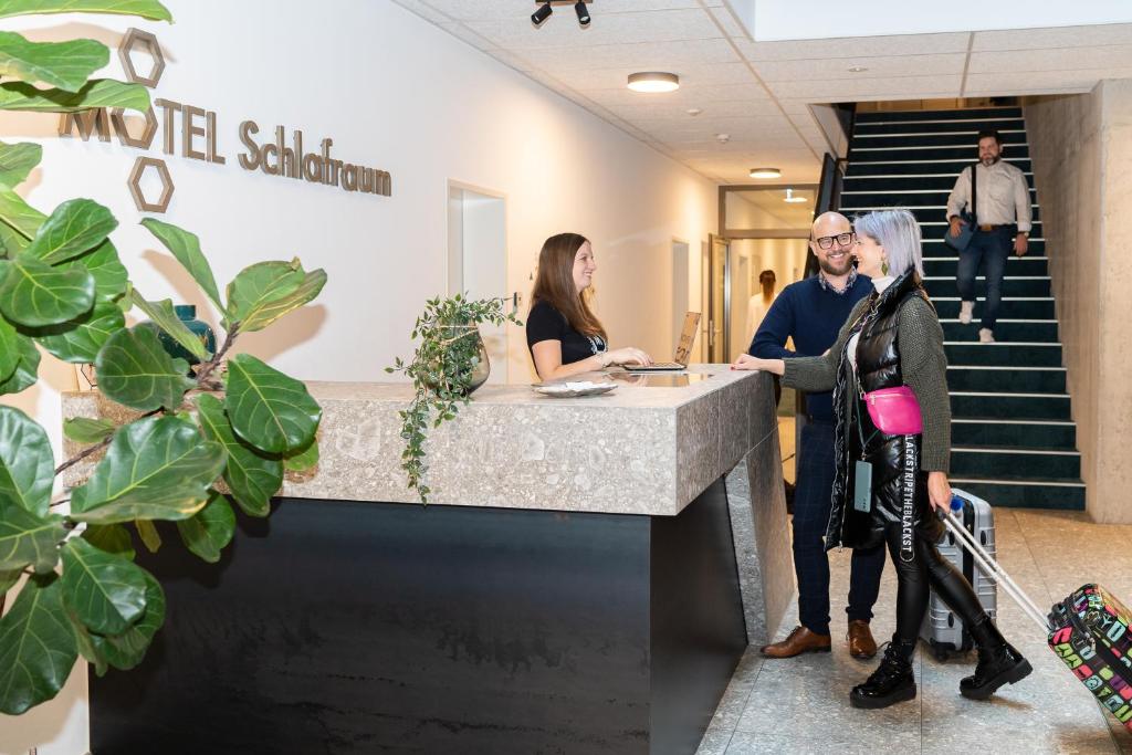 Gäste, die in der Unterkunft Motel Schlafraum Schlüßlberg-Dein smartes Hotel-contactless check-in übernachten