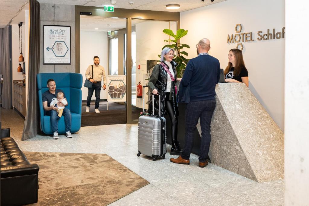Gäste, die in der Unterkunft Motel Schlafraum Schlüßlberg-Dein smartes Hotel-contactless check-in übernachten