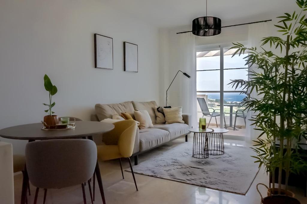 Posezení v ubytování Apartment Manilva