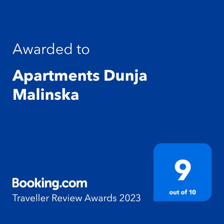 Certifikát, hodnocení, plakát nebo jiný dokument vystavený v ubytování Apartments Dunja Malinska
