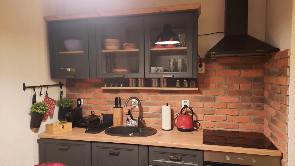 Kuchyňa alebo kuchynka v ubytovaní Apartman Twins Self Check in & Self Check Out