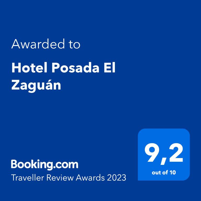 Certifikát, hodnocení, plakát nebo jiný dokument vystavený v ubytování Hotel El Zaguán Histórico