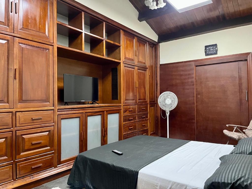 TV a/nebo společenská místnost v ubytování Ámbar Hostel San Gil