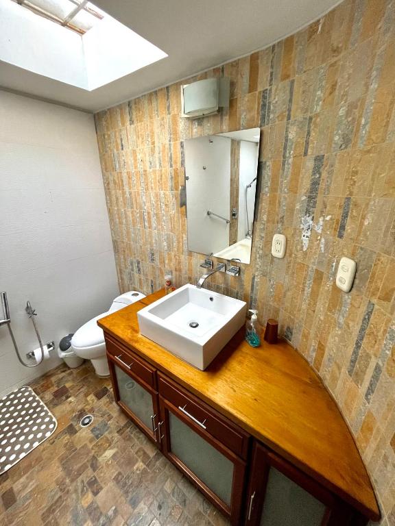 Koupelna v ubytování Ámbar Hostel San Gil