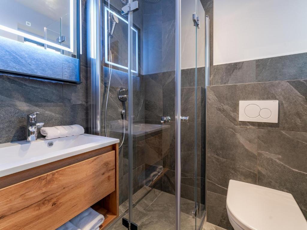 Kúpeľňa v ubytovaní Mountain Chalet Krek Wak Wou