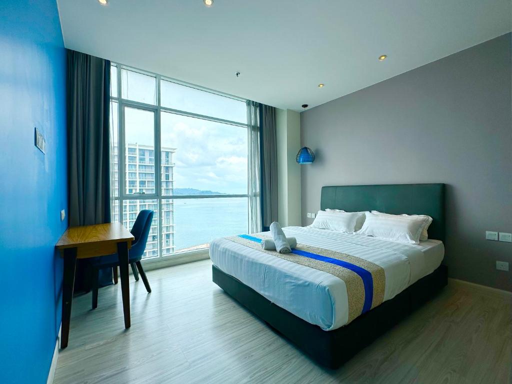 M Centro City Centre @ Gaya Street by Sunset Seaview Vacation Condos - Appartement De Deux Chambres