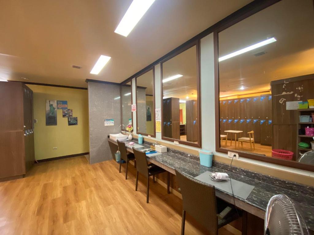 Kuchyň nebo kuchyňský kout v ubytování On Hotel