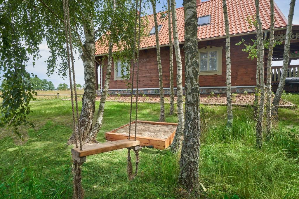 Vonkajšia záhrada v ubytovaní MAZURY chillout