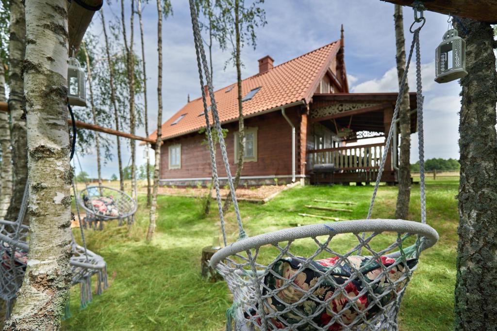 Vonkajšia záhrada v ubytovaní MAZURY chillout