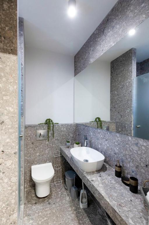 Kúpeľňa v ubytovaní TwinStars Superior Apartment