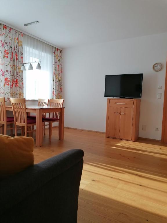TV a/nebo společenská místnost v ubytování Appartement Alpenglück