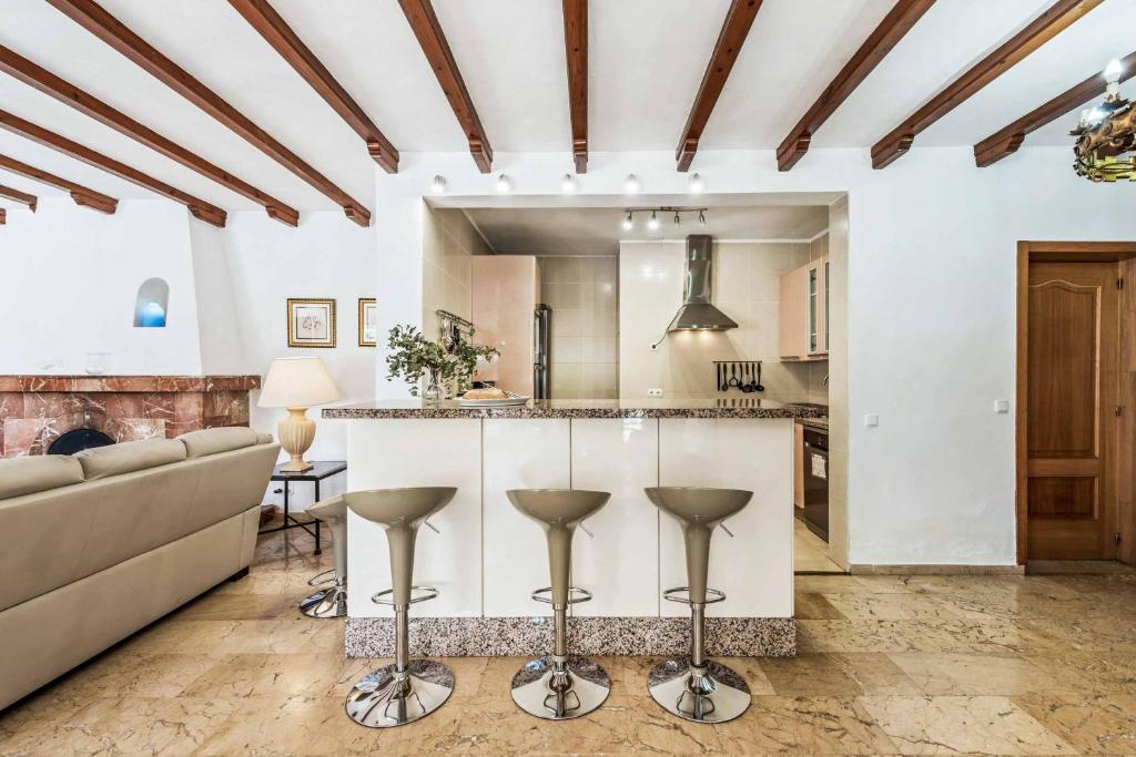 Posezení v ubytování Villa Flores
