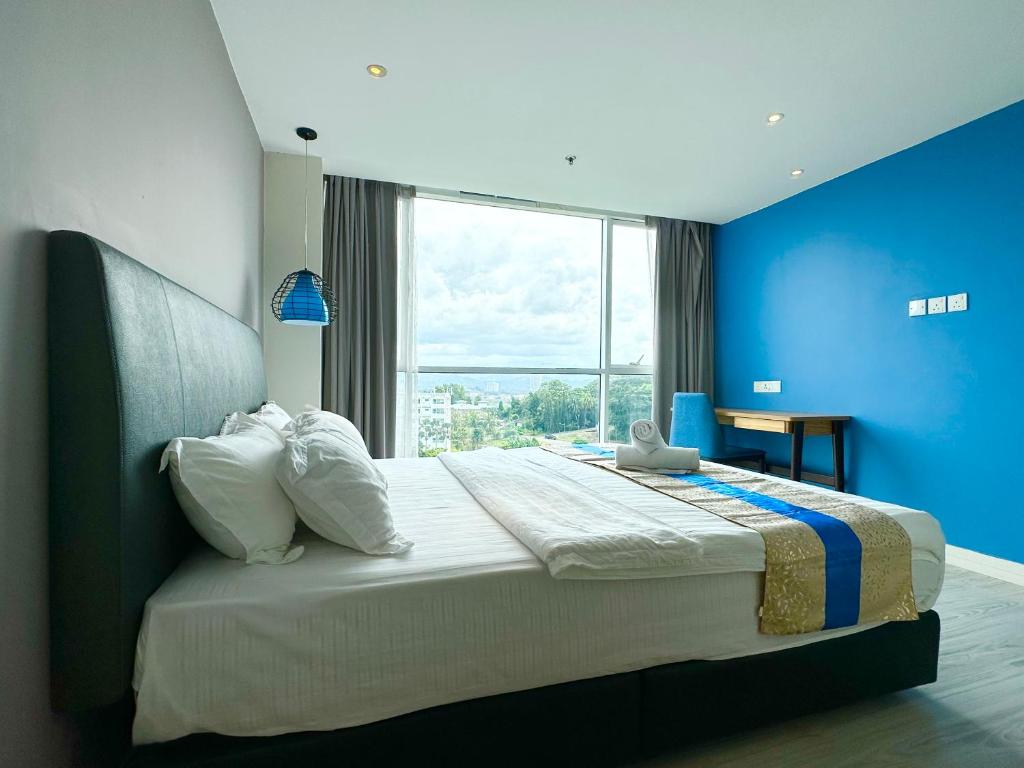 M Centro City Centre @ Gaya Street by Sunset Seaview Vacation Condos - Appartement Avec Vue Sur La Montagne