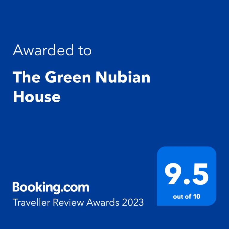 Certifikát, hodnocení, plakát nebo jiný dokument vystavený v ubytování The Green Nubian House