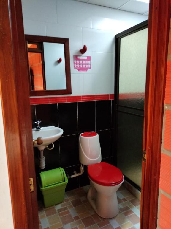 Koupelna v ubytování Casa Hotel Los Faroles- Samaná/Caldas