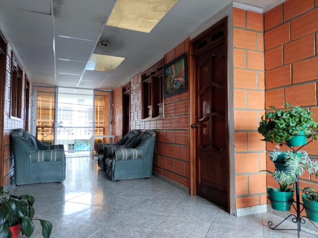 Posezení v ubytování Casa Hotel Los Faroles- Samaná/Caldas