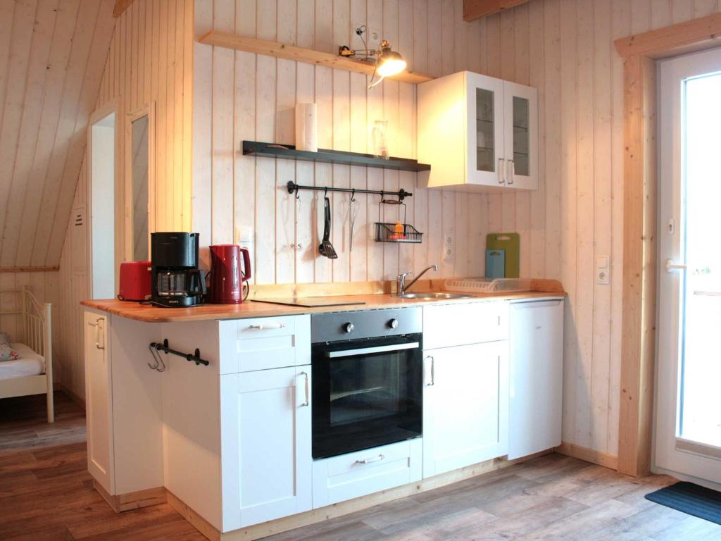 Kuchyň nebo kuchyňský kout v ubytování Ferienwohnungen im Schwedenstil