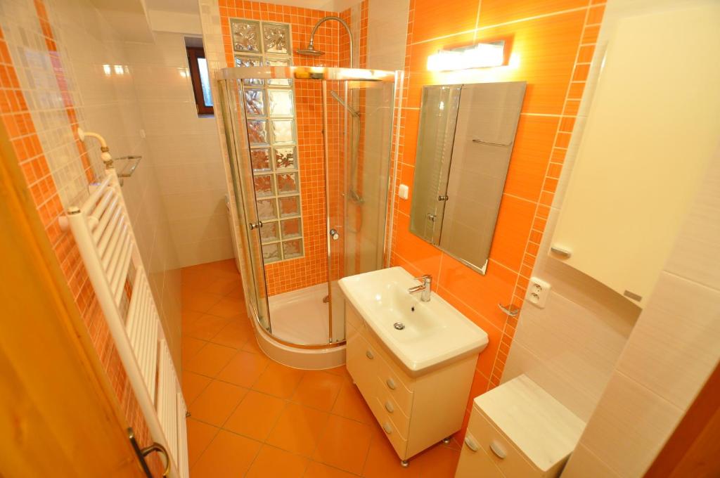 Kúpeľňa v ubytovaní Rodinný dom "Ako doma"