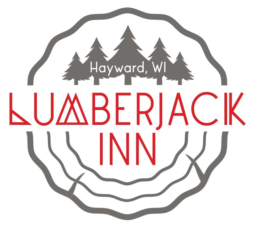 a label with the words harvard wa berkeley inn and trees at Lumberjack Inn in Hayward