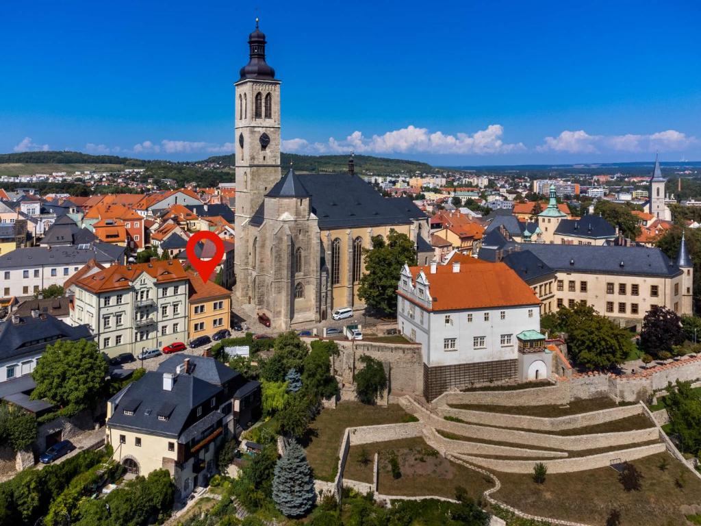 Widok na miasto Kutná Hora z tego apartamentu
