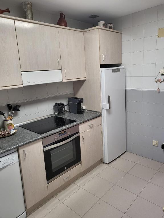 Kuchyň nebo kuchyňský kout v ubytování Casa Rural Reyes
